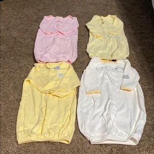 4 long sleeve onesies nightgowns